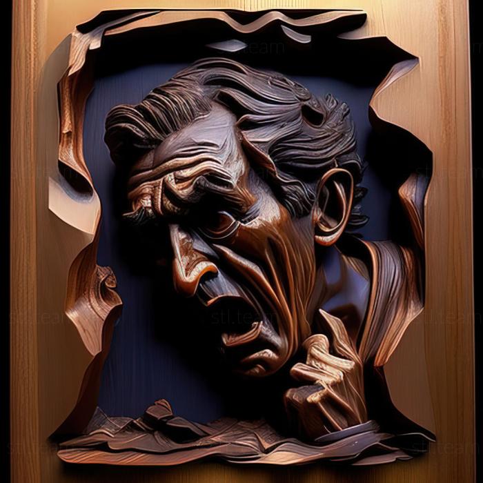 3D модель Американский художник Гарри Вейсбурд. (STL)